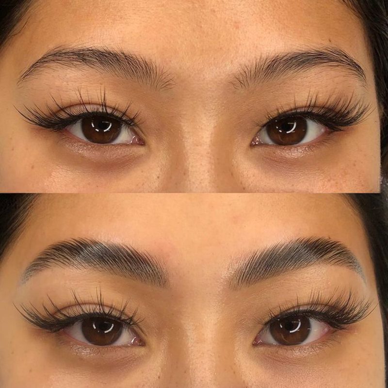 eyebrow lamination before and after artist browbestie